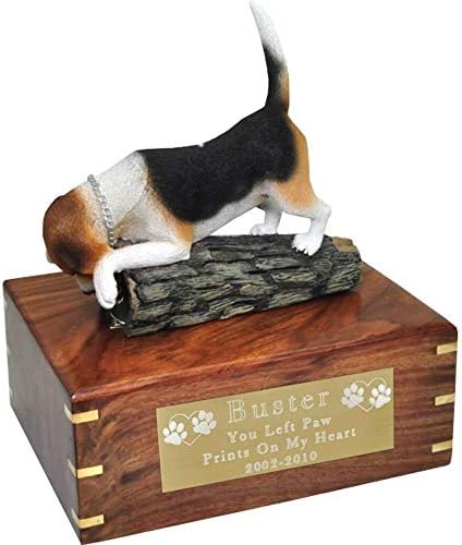 Afterlife Essentials Beagle Stand Pet Wood Cremação Urna