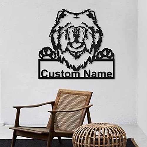 Chow Chow Chow Chow Dog Metal Sign Art | CHOW CHOW CHOW CHOW METAL SIGN | Presente de cachorro | Presente de aniversário