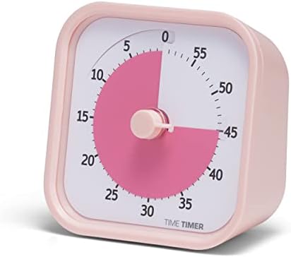 Time Timer Home Mod - 60 minutos Kids Visual Timer Home Edition - Para Ferramenta de Estudo de Suprimentos para Escola em casa, cronômetro para crianças mesa, mesa de escritório e reuniões com operação silenciosa