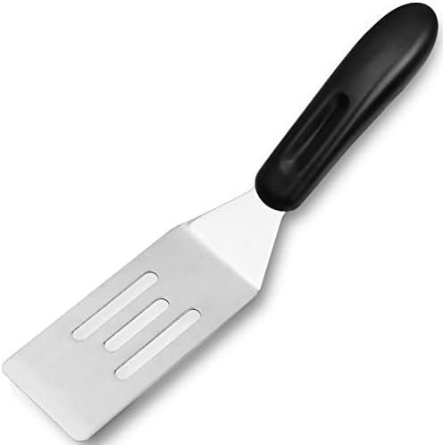 Mini-spatula profissional, cortador de aço inoxidável e servir Turner para servir, virar ou cozinhar, ideal para brownies,