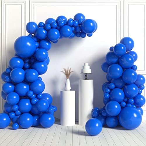 Balões azuis da marinha tamanhos diferentes 123pcs Garland de balão azul 18 polegadas 12 polegadas 10 polegadas 5 polegadas decorações de dia de decoração Party Party Balloons para decorações de formatura de aniversário de 2023