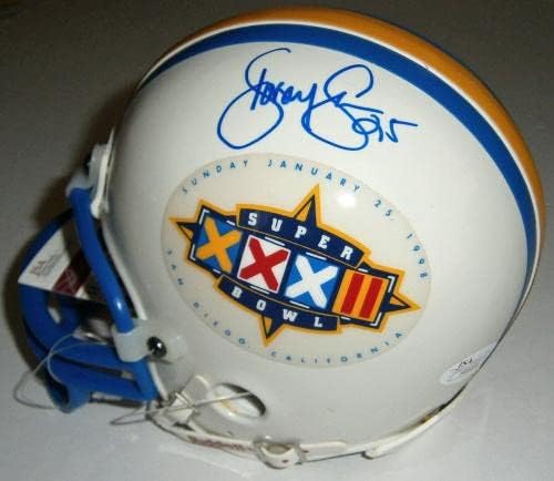Packers Dorsey Levens assinou o Super Bowl XXXII Mini capacete com 25 JSA CoA Auto - capacetes NFL autografados