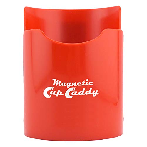 Magnetics mestre 07582x6 Caddy de copo magnético, 3,5 comprimento, 3,5 de largura, 4,625 de altura, vermelho
