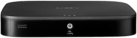 LOREX D861A82B 4K ULTRA HD 8 CANAL 2TB HDD DVR ANALÓGICO com detecção de movimento inteligente, Smart Home Voice Control,