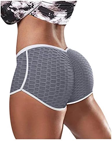 LIJCC Sports Slacks Womans Solid Soll Short Fits encaixa na cintura elástica de shorts femininos de verões de malha feia