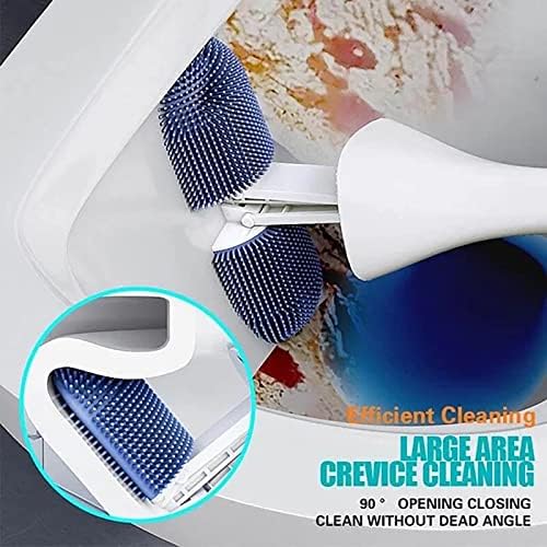 Escova de cozinha de arame Limpeza profunda escova de vaso sanitário pincel de vaso sanitário 90 ° Brush redonda sem canto de silicone de canto morto com escova de limpeza para fixação para fixação