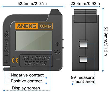 New Generation Universal Digital LCD Battery Tester para AAA C D CELA de botão 9V