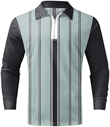 Camisa de golfe masculina da Lmzaren Retro Retro ao ar livre Mangas curtas Roupas de botão de impressão Casual Camiseta confortável