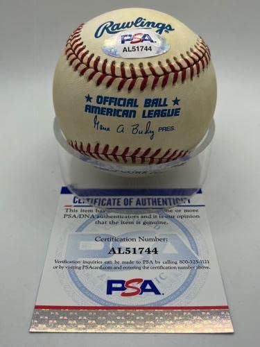 Bob Lemon Hof 74 e 207 W Indianos assinaram o Autograf Official MLB Baseball PSA DNA - bolas de beisebol autografadas