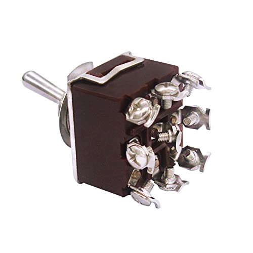 AMSH TOGGL Rocker Switch Pesado com bota 15A 250V 3 Posição 9 Terminal On-off-on Toggle Switches