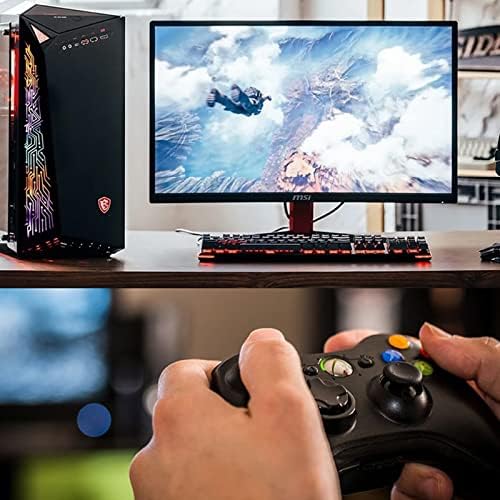 Controlador de gamepad com fio USB com 3 níveis de intensidade Vibração Motores de feedback e gatilhos de ponto de pressão