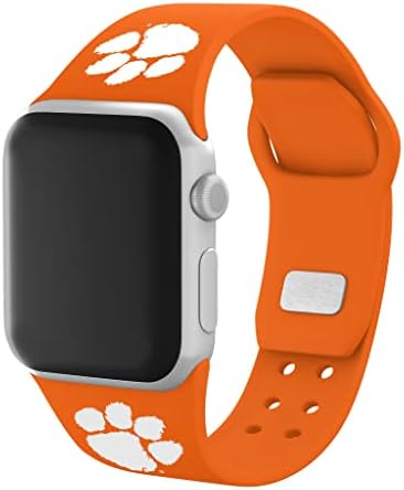 Affinity Bands Clemson Tigers Silicone Combo Combo Combo com Apple Watch e AirPods