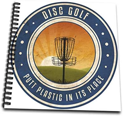 3drose db_39411_2 Putt plástico em seu lugar 11 silhueta de cesto de golfe em discos de frisbee enquanto o sol nasce do