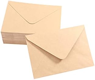 StoBok 50pcs envelopes em branco envelopes de cartão postal em branco cartões de felicitações de armazenamento envelopes