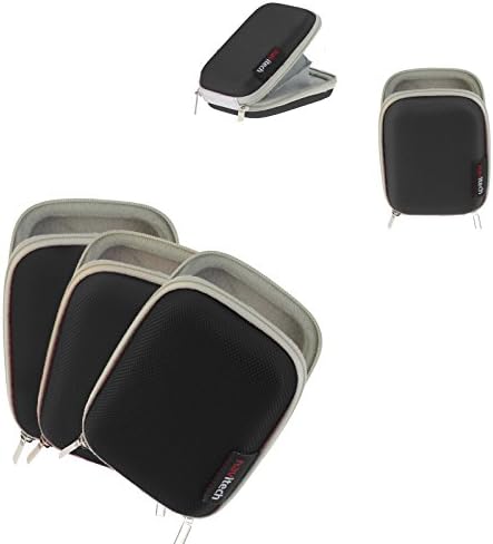 Capa de fone de ouvido de proteção dura negra de Navitech compatível com o fone de ouvido Bluetooth Hank Sport HKBTX23