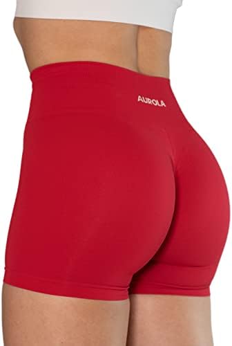 Aurola Dream Collection Workout Shorts para mulheres na cintura alta Scrunch Scrunch Athletic Gym Yoga Shorts ativos