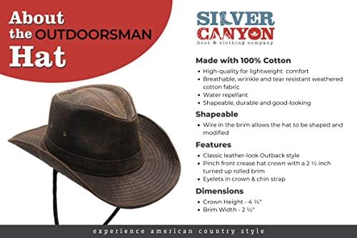 O intemperizou o Outback ao ar livre, um chapéu formal, o desfiladeiro de prata, o marrom