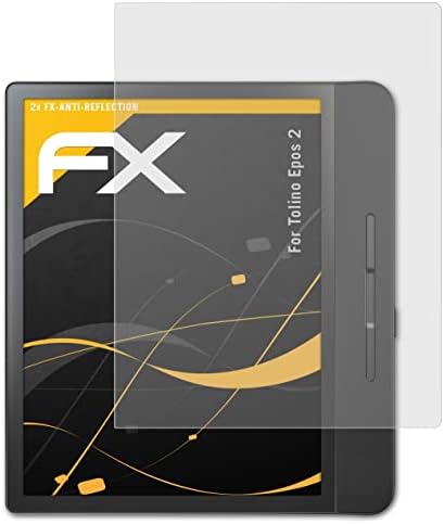 Protetor de tela AtFolix compatível com o filme de proteção de tela Tolino EpoS 2, filme de protetor FX anti-reflexivo e absorvente de choque