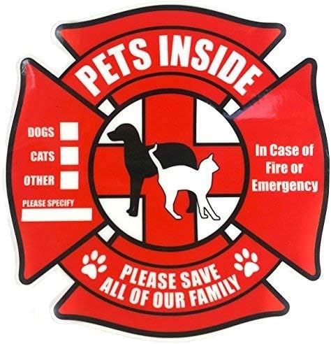 Petvers Pet Pet dentro adesivo adesivo estático adesivos de janela de resgate com bônus carteira de carteira de economia