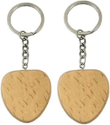 2 embalagem embalagem em branco Chain de madeira de madeira Correntes -chave marcas marcas de madeira chaveiros de anel