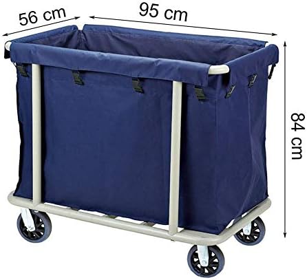 Carrinhos BKGDO, CARR CART CART Comercial Rolling Laundry Organizer Cart com rodas ， Carro de linho para roupas pesadas com bolsa