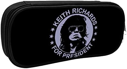 Daihanle Keith Richards Teens Caixa de caneta portátil bolsa de maquiagem de lápis Estudante de grande capacidade Case de lápis