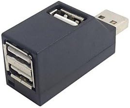 Tipo vertical USB 2.0 3 Portas Hub Bus Power para laptop MacBook Notebook PC & Mouse & Flash Disk White/Black