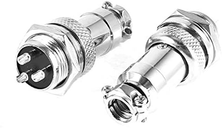 Aexit 2PCS GX16-3 Acessórios de áudio e vídeo 16mm 3p Conectores e adaptadores de aviação feminina 3p