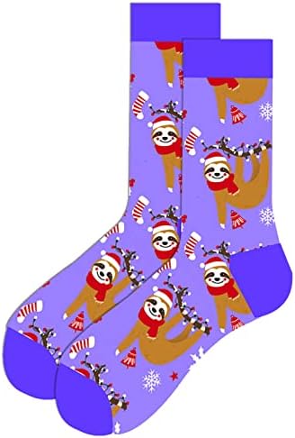 Meias de Natal para mulheres meias de impressão presentes de algodão meias engraçadas longas para mulheres meias de compressão No LATEX