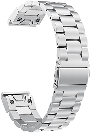 Faixa de aço inoxidável nanwn cinta para Garmin Fenix ​​6x 6s 6 5x 5 5s mais 3HR 935 945 EasyFit Redução rápida Metal Watch Watch Wrist Band banda