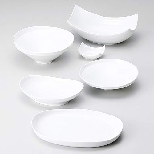 協立 陶器 Kyoritsu Pottery Medium Bowl, Shiro 9,8 polegadas