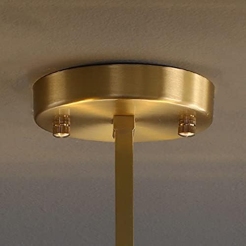 Dlsixyi nórdico Luxo Semi Flutue Luminária de teto Fixttle 2 Luzes Modern Led Crystal Brass Lâmpada de teto G9 Para corredor