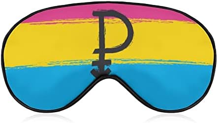 Símbolo do orgulho pansexual e bandeira de máscara para os olhos do sono