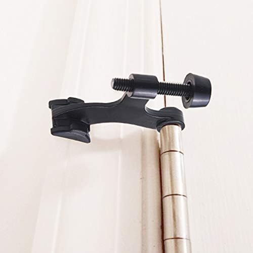 Kare & Kind 4x Black Delf Pin Stoppers - com pontas de para -choques protetoras - fácil de instalar - evita danos causados ​​pela parede e porta - serviço pesado e ajustável - casa, escritório, portas do pátio