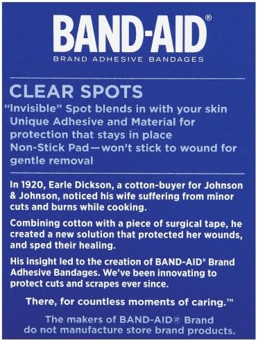Band-Aid Clear Spots Bandagens 50 ea