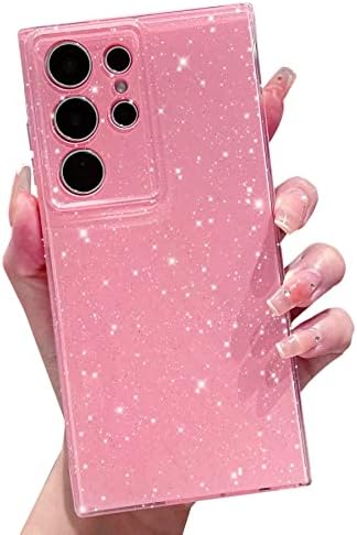 Owlstar Compatível com Samsung Galaxy S23 Caso Ultra, capa de telefone de brilho brilhante e fofo para mulheres meninas