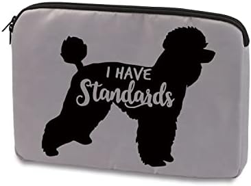 Eu tenho padrões Poodle Laptop Case Bag Poodle Dog Amante