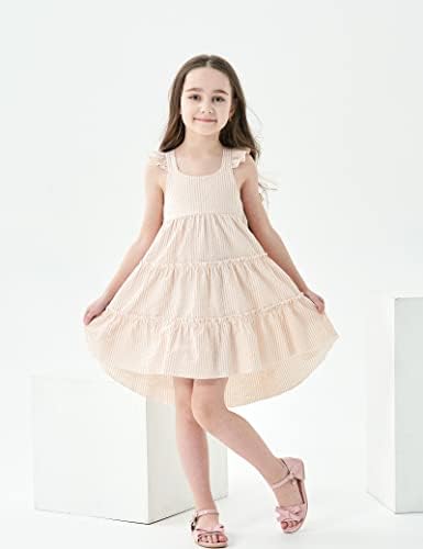 vestido de menina de menina de bilison para criança vestido de primavera de primavera babado com salto de cabeceira sem mangas do