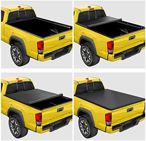 Vinil Soft Top Roll Up Truck Bed Tonneau Compatível com a cama Toyota Tundra 6-1/2 'presente de 2022