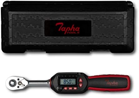 Tapha Tools Torque Digital Chave de torque de 3/8 polegadas 3,1-62.7 Ft-lbs Faixa de torque, precisa para ± 2% de
