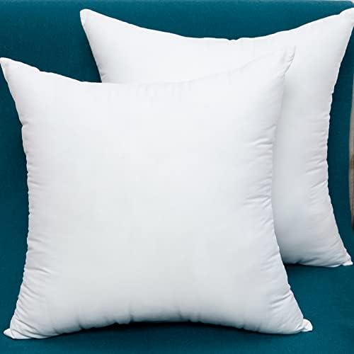 HarmWithann Cotton Taber Plump Prohwow Inserts, conjunto de 2 inserções alternativas de travesseiros decorativos alternativos, 26 x 26 polegadas
