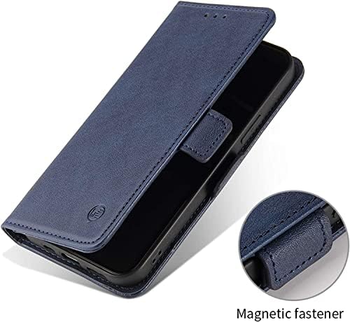 Caixa da carteira de couro SDUTIO Compatível com iPhone 12 Pro Max 6.7 , Follio Flip Pu Couro Campa com Kickstand e Card