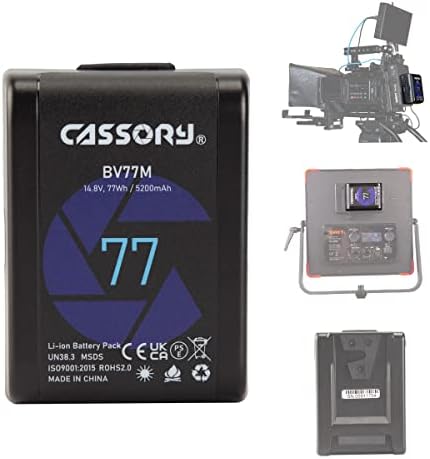Cassory Bv150m V Montagem Bateria com D-Tap Nano Mini Pocket, 150Wh V Bloqueio de câmera de bloqueio para câmera de câmera