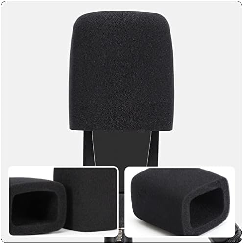 Tampa do microfone Milisten Cover de microfone 2PCS Microfone de pára -brisa de pára -brisa Universal Boom Mic Cushions Mini Capas