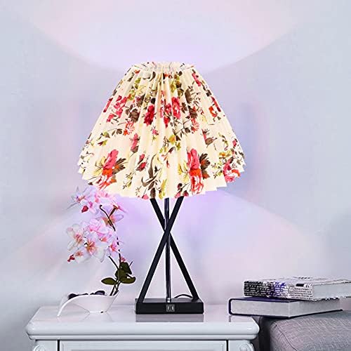 OSaladi Decor vintage 2pcs lâmpada de pano tons de flor Padrão de flor Plazado abajur substituto capa de lustre de lustres