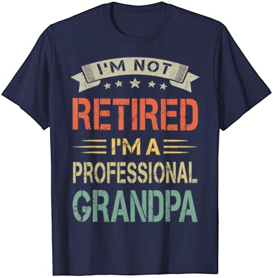 Camisetas do avô para homens do Dia Funnamente dos Pais do Dia aposentado do avô