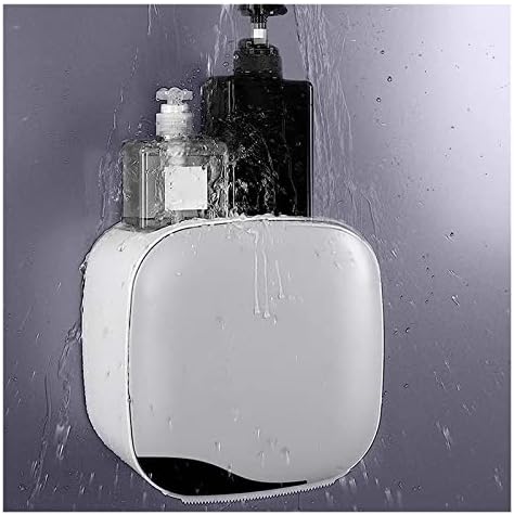 Titulares de papel higiênico Heycco com caixa de armazenamento de banheiro de parede multifuncional com impermeabilização/b