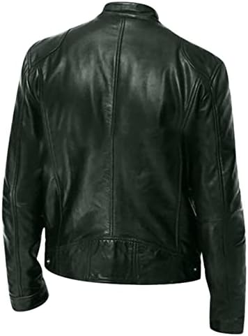 Saxigol Mens Valentines Presentes 2023 Motocicleta vintage Bomber Faux Heathing Uniform, de tamanho grande dos casacos