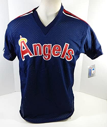1983-90 California Angels Blank Game Emitido Blue Jersey Batting Practice XL 875 - Jerseys MLB usada para jogo MLB