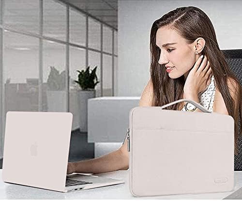 Mosis Travel Jewelry Organizer Roll Cas com borla e compatível com MacBook Air 13,6 polegadas Caso 2022 2023, concha dura e bolsa de